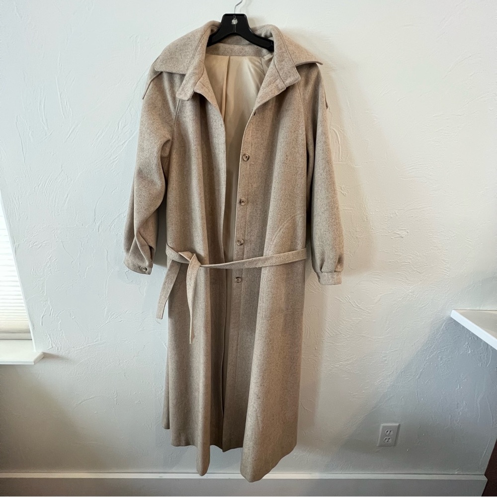 Vintage Wool Long Coat Jacket
